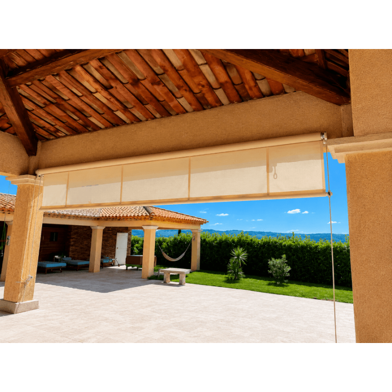 Store à Guide manuel acrylique UO Plus pour pergola