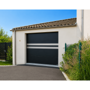 Porte de garage sectionnelle SOMMER 2.5m motif équilibre
