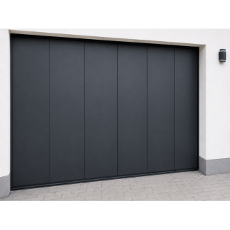 Porte de Garage Coulissante Électrique Somfy 4.5m Finition Lisse Sur Mesure