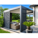 Claustra Fixe Brise-Vue Lames Horizontales Aluminium pour Pergola & Carport Sur Mesure