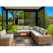 Claustra Brise Soleil Salon Extérieur Pergola