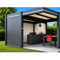 Claustra Fixe Panneau Sandwich 24 mm Aluminium pour Pergola & Carport Sur Mesure
