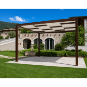 Pergola toile tendue entrelacée autoportée