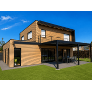 Pergola bioclimatique 9x4 ral noir 9005