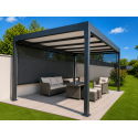 Pièces Détachées & Accessoires Pergola Aluminium H3 Toit Plat Rigide AUTOPORTÉE Sur Mesure