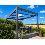 Structure Seule Pergola Aluminium V3 5x5m 4 Poteaux