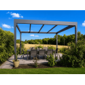 Structure Seule Pergola Aluminium V3 1 Pente Auto-portée (Armature Sans Plaque) Sur Mesure