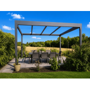 Structure Seule Pergola Aluminium V3 5x5m 4 Poteaux
