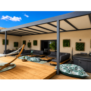 Pergola aluminium adossée 11m