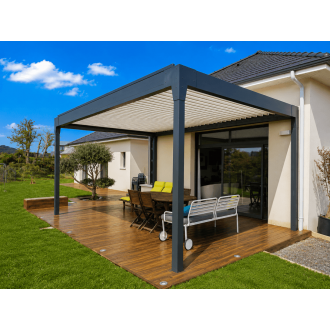 Pergola bioclimatique autoportée 7x6