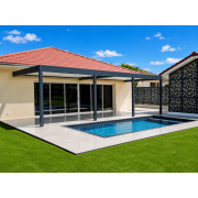 Pergola bioclimatique 8x3.93m + 1 poteau supplémentaire