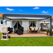 Pergola bioclimatique 6x4 2 poteaux 