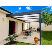 Pergola toit plat 6x4 adossée 