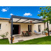 Pergola toit plat 6x4 adossée 