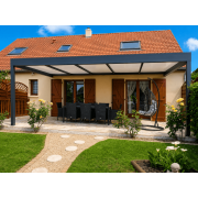 Pergola toit plat 6x4 adossée 