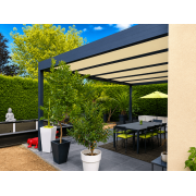 Pergola toit plat 6x4 adossée 