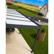Pergola toit plat 6x4 adossée 