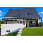 Pergola toit plat adossée 10m65