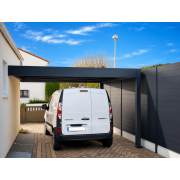 Carport toit plat adossé 4.72 x 3.7 m