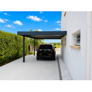 Carport adossé 5x3.5 poteaux déportés
