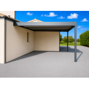 Carport adossé 6.26x5m toit panneaux sandwich