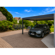 Carport toit plat autoportant 1 voiture