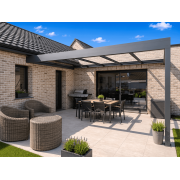 Structure Seule pergola entre 2 murs en L