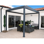 Pergola bioclimatique autoportée motorisée 4x4