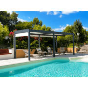 Pergola bioclimatique autoportée 6 poteaux