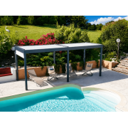 pergola bioclimatique 2 modules autoportée 