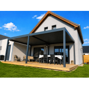 Pergola bioclimatique autoportée motorisée 7x4