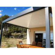 Pergola bioclimatique motorisée 4x3 lames fermées