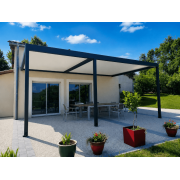 Pergola bioclimatique 6m de large motorisée 