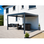 Pergola bioclimatique 4x3 gris anthracite