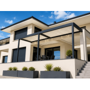 Pergola bioclimatique 6 x 3.56 éclairage Led 