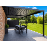 Pergola bioclimatique gris 7016