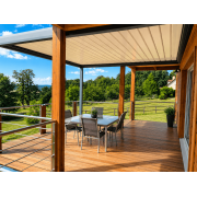 Pergola bioclimatique motorisée lames 100 % étanches