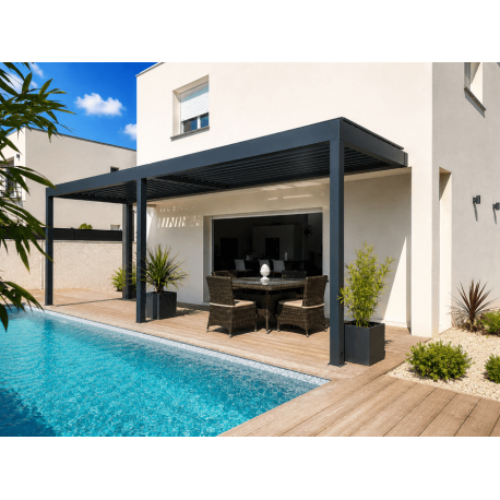 Pergola bioclimatique motorisée 7x2