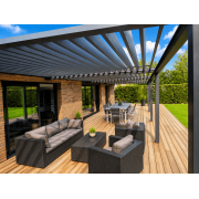 Pergola bioclimatique 16 m de long motorisée 