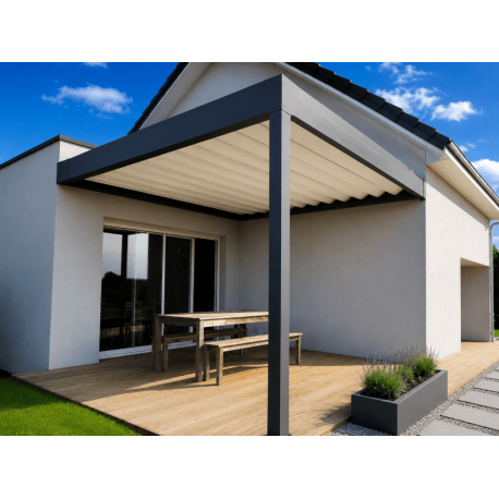 Pergola Aluminium Toit Retractable Entre Murs
