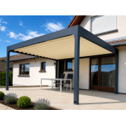 Pergola 5x3.89 Auto-portée Toit Retractable H4 Motorisée