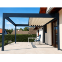 Pergola Rétractable Aluminium Motorisée H4 Auto-portée Sur Mesure