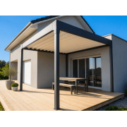 Pergola 5x3.89 Auto-portée Toit Retractable H4 Motorisée