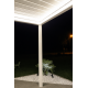 Pergola Bioclimatique Aluminium L1 Adossée Lames Orientables Parallèles Électrique (Télécommande ou Interrupteur) Sur Mesure