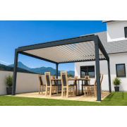 Pergola bioclimatique électrique L1 4x4m 4 poteaux
