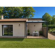 Pergola toit polycarbonate adossée 4x4