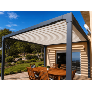 Pergola bioclimatique manuelle L1 auto-portée
