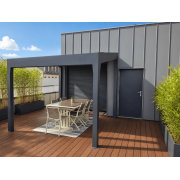 Pergola Aluminium V3 Polycarbonate 32mm 5x5m 4 Poteaux