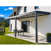 Pergola Adossée V3 Toit Panneaux Sandwich 7x3m