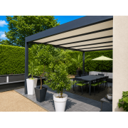 Pergola Adossée V3 Toit Panneaux Sandwich 6x5m
